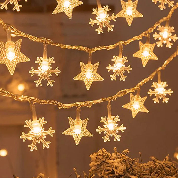 LED Sneeuwvlok Kerstverlichting voor Thuisdecoratie 0