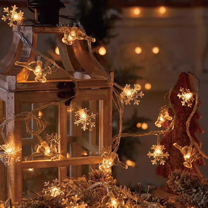 LED Sneeuwvlok Kerstverlichting voor Thuisdecoratie 1