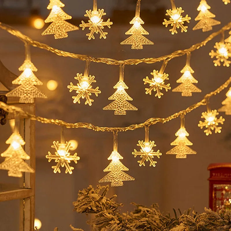 LED Sneeuwvlok Kerstverlichting voor Thuisdecoratie 2