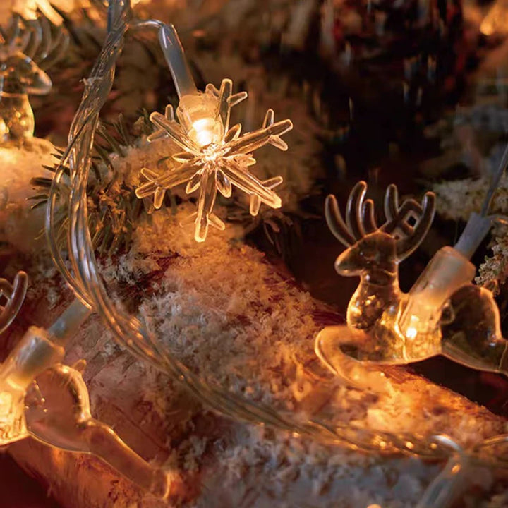 LED Sneeuwvlok Kerstverlichting voor Thuisdecoratie 4