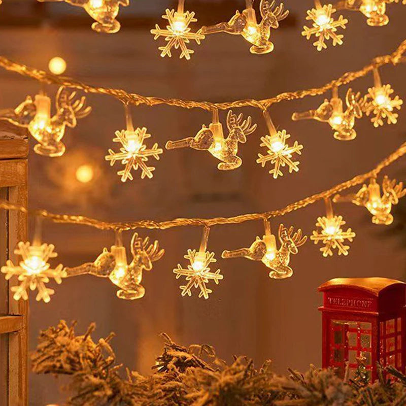 LED Sneeuwvlok Kerstverlichting voor Thuisdecoratie 7