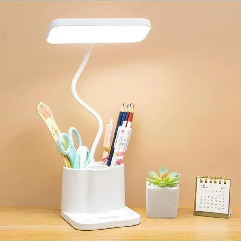 Brighton – lámpara de escritorio LED con USB y función de atenuación – estudiar y trabajar