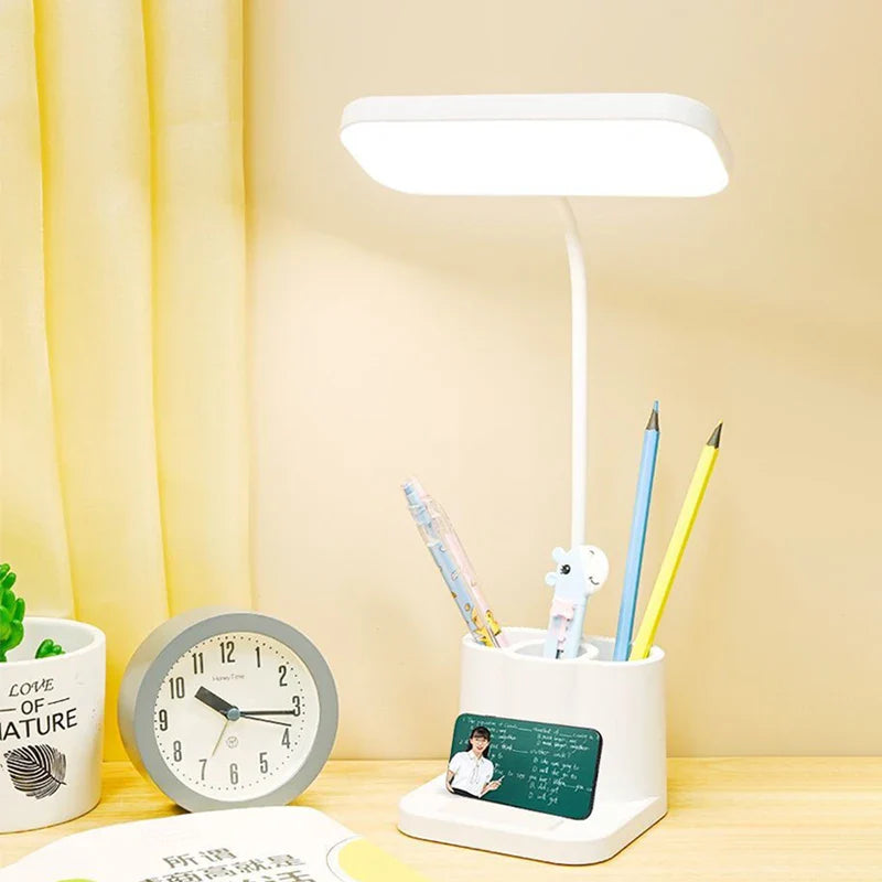 Brighton – lámpara de escritorio LED con USB y función de atenuación – estudiar y trabajar