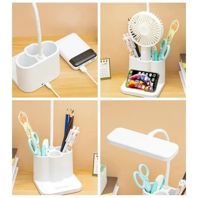 Brighton – lámpara de escritorio LED con USB y función de atenuación – estudiar y trabajar