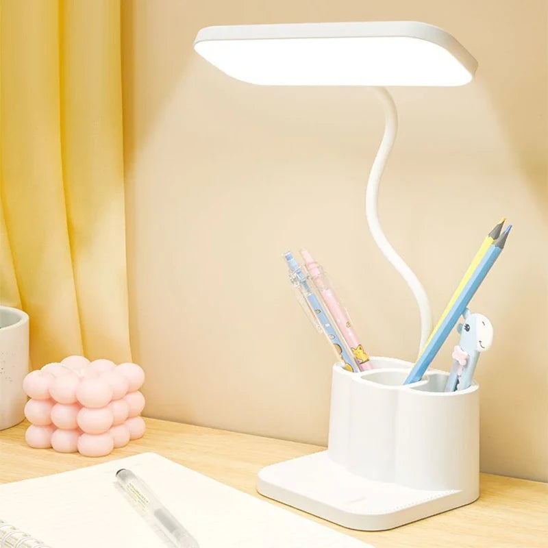 Brighton – lámpara de escritorio LED con USB y función de atenuación – estudiar y trabajar