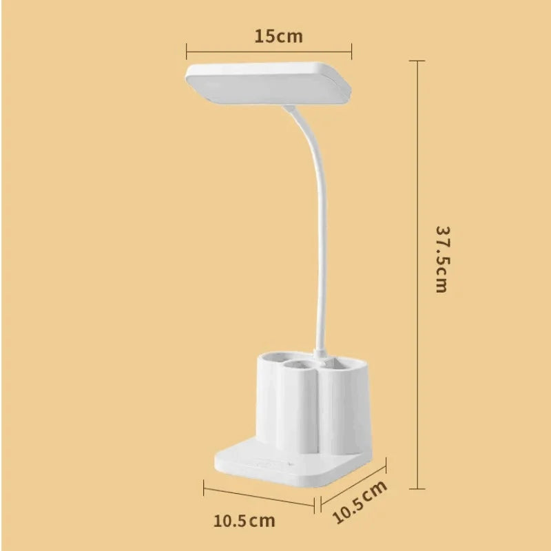 Brighton – lámpara de escritorio LED con USB y función de atenuación – estudiar y trabajar