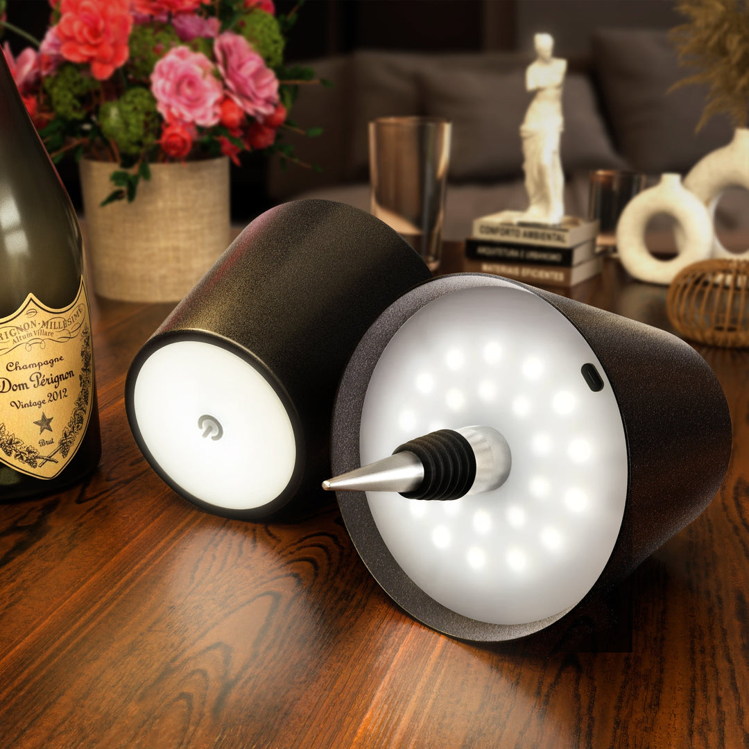 BottleLight Lámpara de Botella – Lámpara LED Creativa para Decoración Sostenible de Botellas y Luz Ambiental