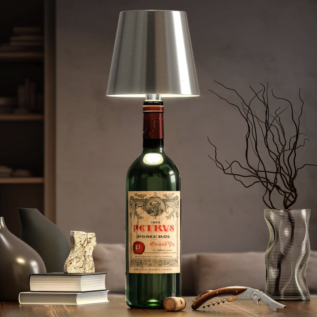 BottleLight Lámpara de Botella – Lámpara LED Creativa para Decoración Sostenible de Botellas y Luz Ambiental