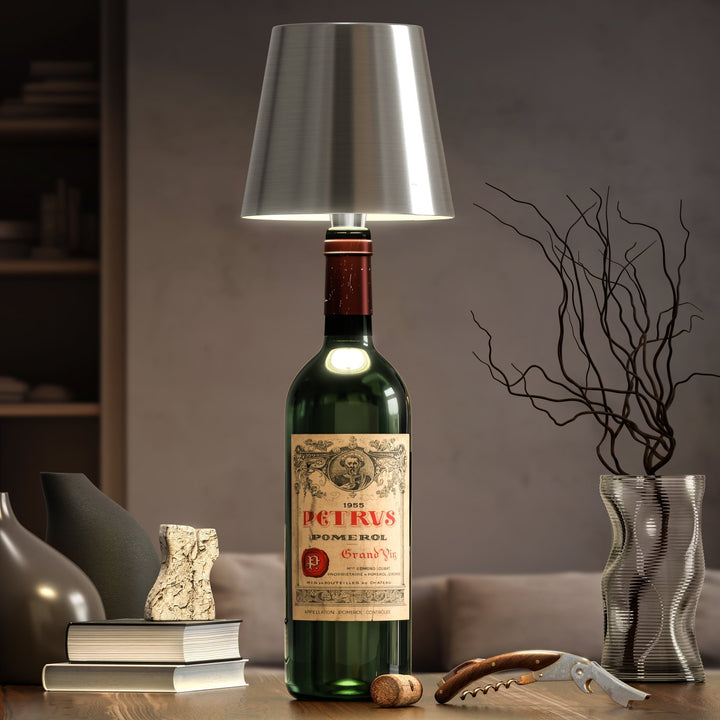 BottleLight Lámpara de Botella – Lámpara LED Creativa para Decoración Sostenible de Botellas y Luz Ambiental