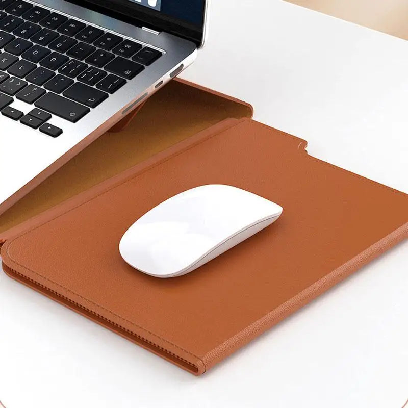 Lexano – 3-in-1 laptop sleeve PU leer waterdicht – 13–14 inch