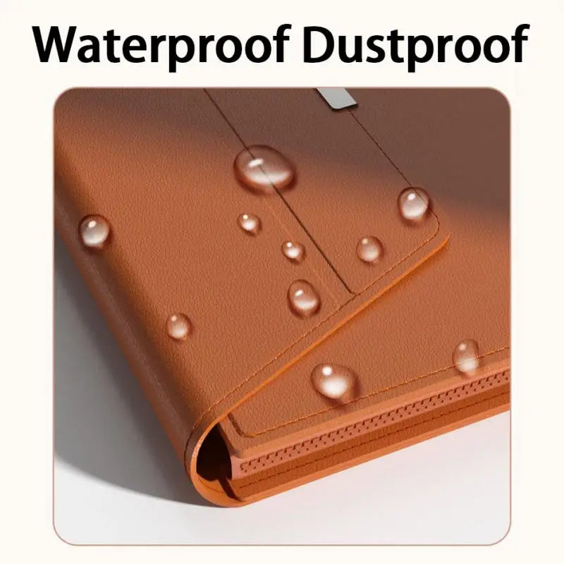 Lexano – 3-in-1 laptop sleeve PU leer waterdicht – 13–14 inch