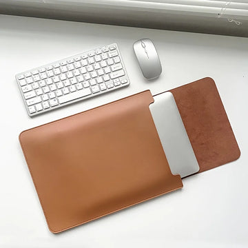 Techure – Custodia per laptop in pelle PU impermeabile – laptop da 12-16 pollici