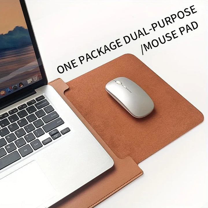 Techure – Custodia per laptop in pelle PU impermeabile – laptop da 12-16 pollici