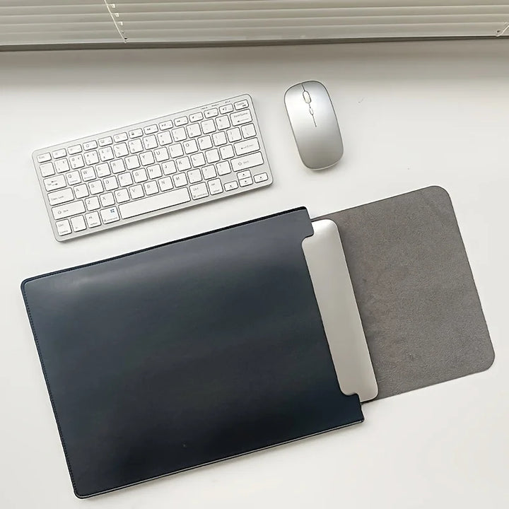 Techure – Custodia per laptop in pelle PU impermeabile – laptop da 12-16 pollici