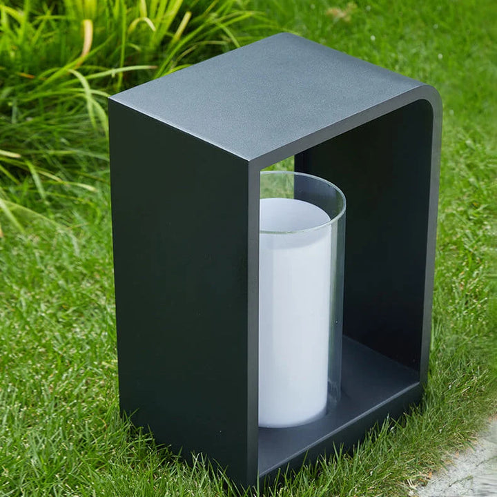 Led tuinlamp voor buiten – vierkante moderne buitenlamp met warm licht | Sansoti 9