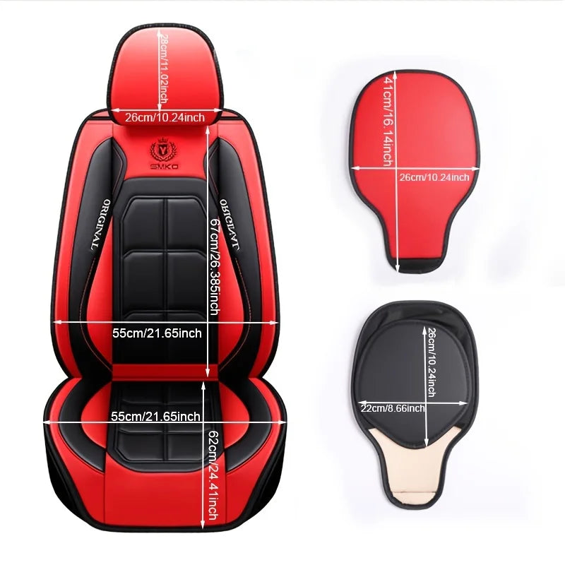 Lederen Autostoelhoes voor Bestuurders en Passagiers - Universele Pasvorm en Comfort 1