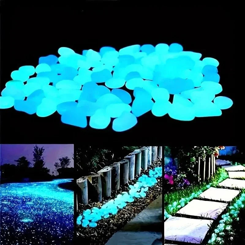 GLOWSTONE KIESEL – Glowing Garden Stones for Magical Night Decoration Vestragear