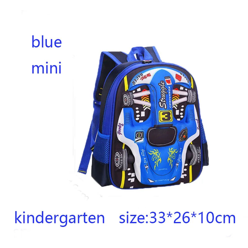 Lichtgewicht Waterdichte Rugzak voor Kleuterschoolkinderen - 3D Ontwerp in Rood en Blauw 10