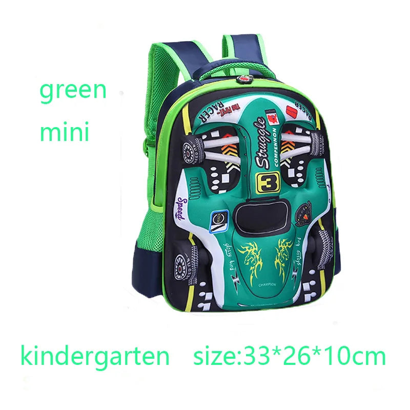 Lichtgewicht Waterdichte Rugzak voor Kleuterschoolkinderen - 3D Ontwerp in Rood en Blauw 12