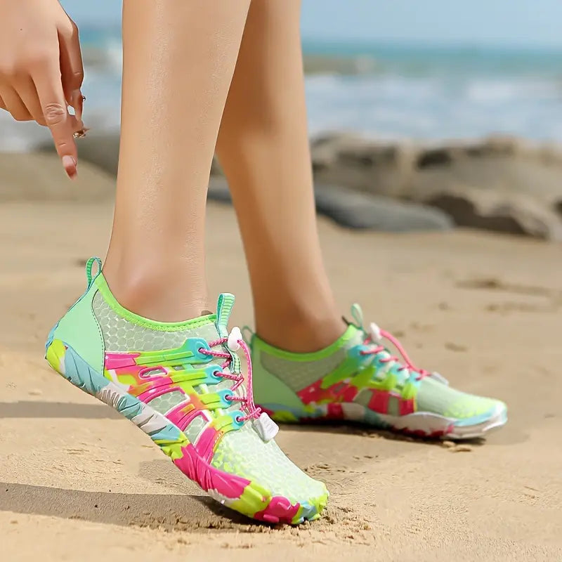 Lichtgewicht Waterschoenen Dames met Ademend Mesh en Antislip Zool voor Buitenactiviteiten 0