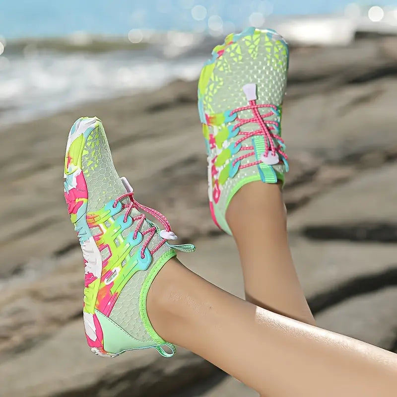 Lichtgewicht Waterschoenen Dames met Ademend Mesh en Antislip Zool voor Buitenactiviteiten 3