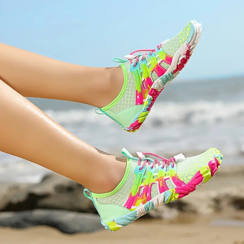 Lichtgewicht Waterschoenen Dames met Ademend Mesh en Antislip Zool voor Buitenactiviteiten 4