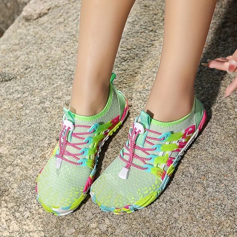 Lichtgewicht Waterschoenen Dames met Ademend Mesh en Antislip Zool voor Buitenactiviteiten 5