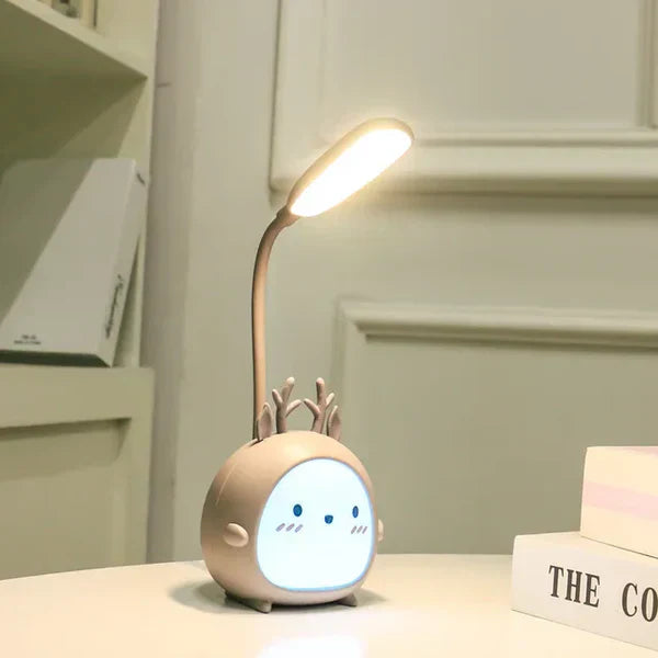 LumoPal Kinderleeslamp – Oogvriendelijke LED, USB-Oplaadbaar & Verstelbaar Cartoon Design