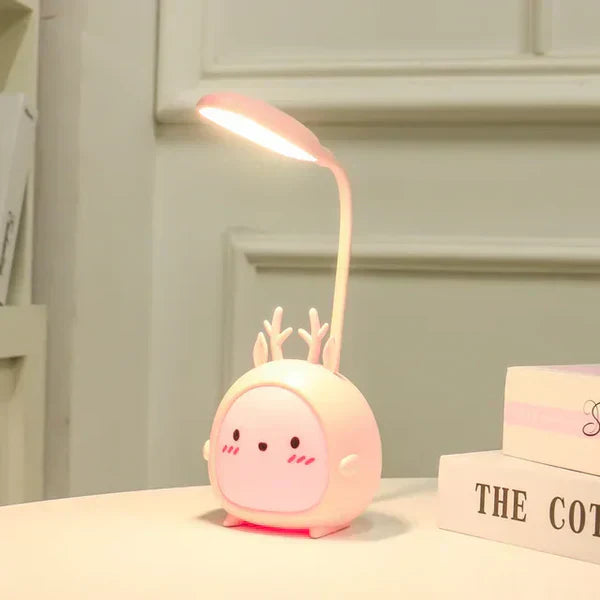 LumoPal Lampe de lecture pour enfants – LED respectueuse des yeux, rechargeable par USB et réglable, design cartoon