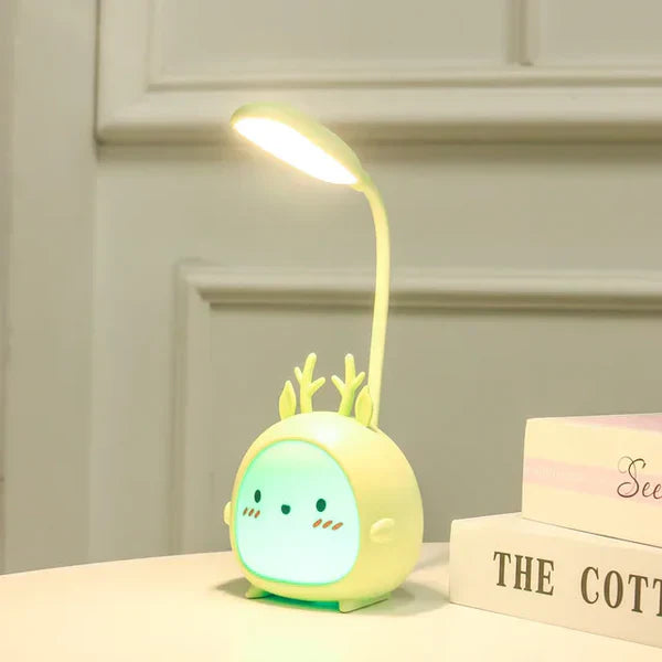 LumoPal Kinderleeslamp – Oogvriendelijke LED, USB-Oplaadbaar & Verstelbaar Cartoon Design