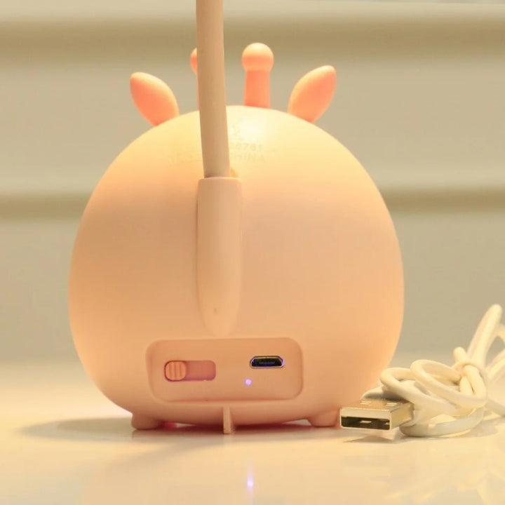 LumoPal Lampe de lecture pour enfants – LED respectueuse des yeux, rechargeable par USB et réglable, design cartoon