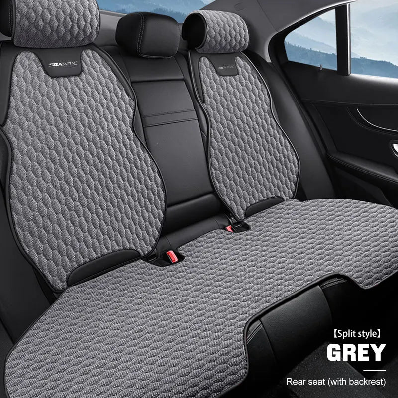 Linnen Autostoelhoes voor Universele Voertuigen, Ademend en Comfortabel 6