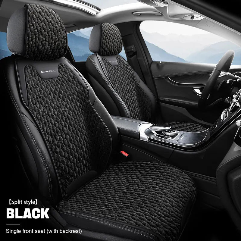 Linnen Autostoelhoes voor Universele Voertuigen, Ademend en Comfortabel 7