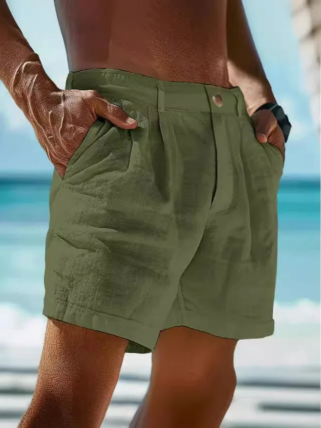 Linnen Korte Broek Heren Jonas - Ademend en Lichtgewicht Regular Fit 3