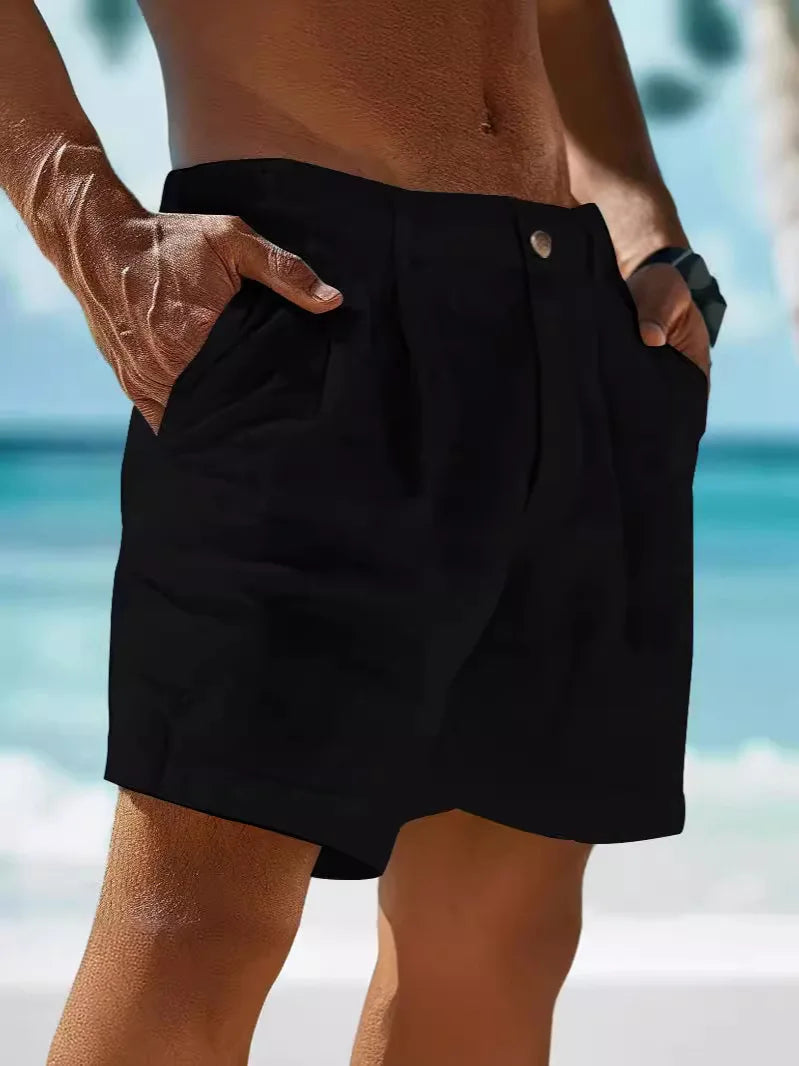 Linnen Korte Broek Heren Jonas - Ademend en Lichtgewicht Regular Fit 5