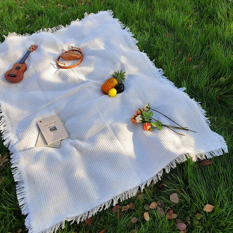 Linnen Picknickkleed voor Buitengebruik – Multifunctioneel Tafelkleed 150x200 cm 12