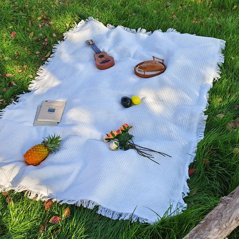 Linnen Picknickkleed voor Buitengebruik – Multifunctioneel Tafelkleed 150x200 cm 14