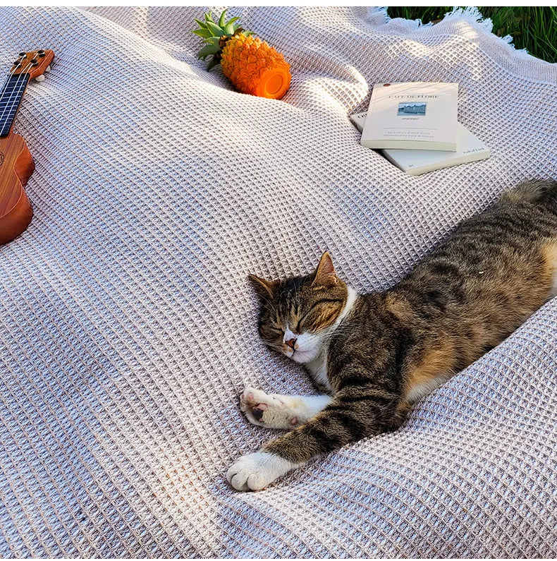 Linnen Picknickkleed voor Buitengebruik – Multifunctioneel Tafelkleed 150x200 cm 2