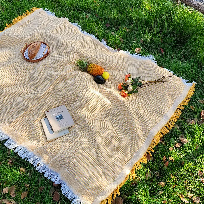 Linnen Picknickkleed voor Buitengebruik – Multifunctioneel Tafelkleed 150x200 cm 3
