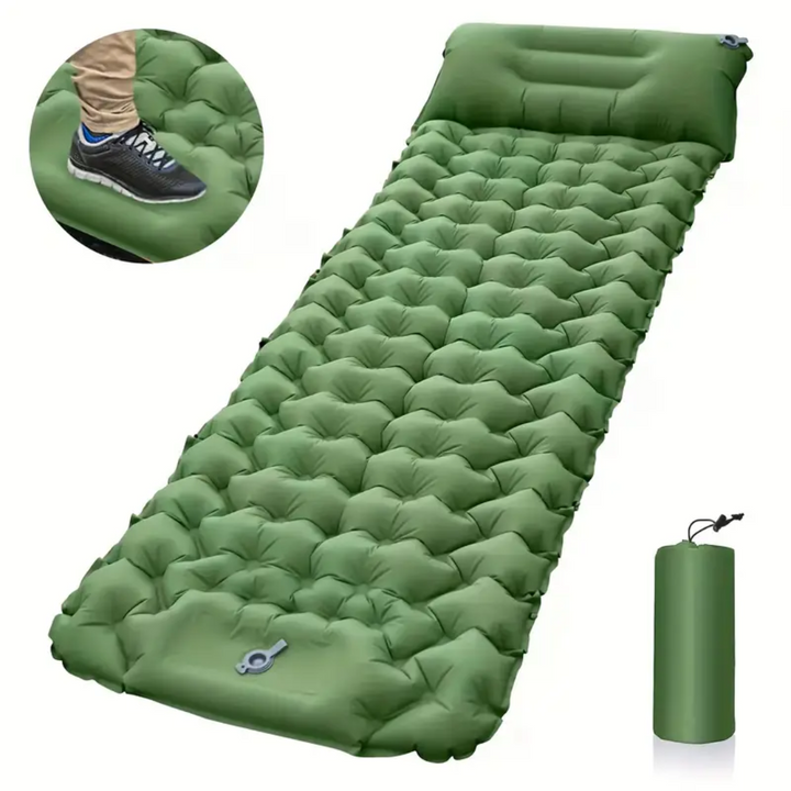 Colchón inflable Nook – Colchón inflable cómodo para camping con bomba incorporada y diseño resistente al agua