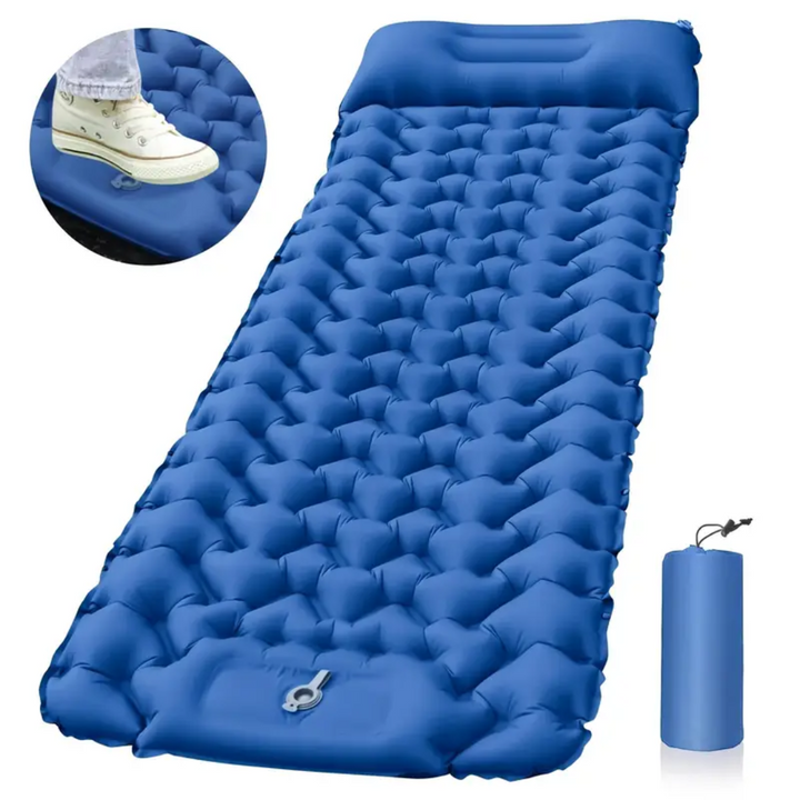 Colchón inflable Nook – Colchón inflable cómodo para camping con bomba incorporada y diseño resistente al agua