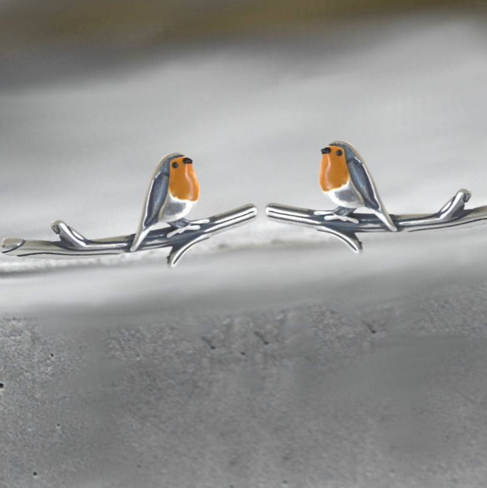 LuckFeather | Handgemaakte glas-in-lood oorbellen voor de lente 1