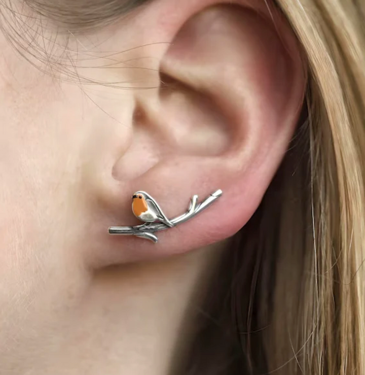 LuckFeather | Handgemaakte glas-in-lood oorbellen voor de lente 2