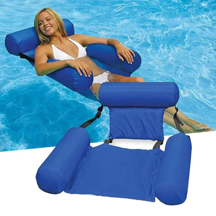 Luxe Opblaasbare Waterstoel met Rugleuning - Drijvende Loungestoel voor Zwembad en Meer 1