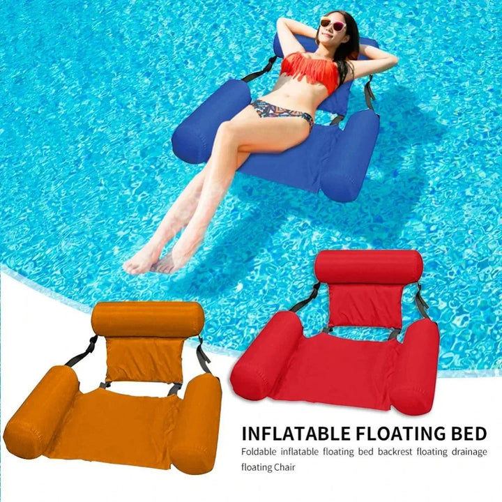 Luxe Opblaasbare Waterstoel met Rugleuning - Drijvende Loungestoel voor Zwembad en Meer 3
