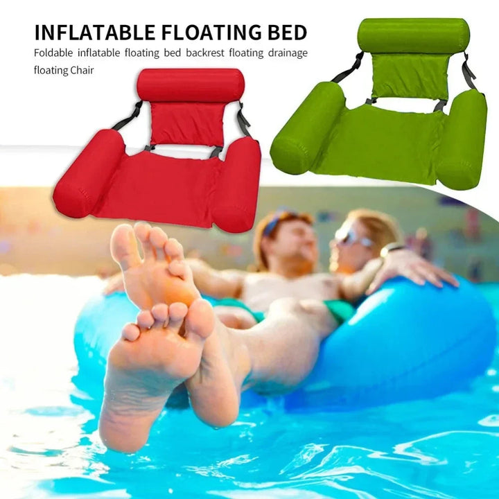 Luxe Opblaasbare Waterstoel met Rugleuning - Drijvende Loungestoel voor Zwembad en Meer 4