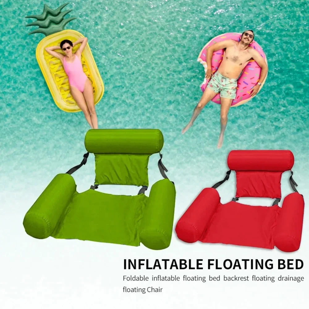 Luxe Opblaasbare Waterstoel met Rugleuning - Drijvende Loungestoel voor Zwembad en Meer 5