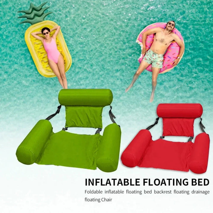 Luxe Opblaasbare Waterstoel met Rugleuning - Drijvende Loungestoel voor Zwembad en Meer 5