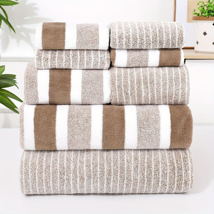 Luxe badhanddoekenset in koraalkleur - Ultrazacht en absorberend voor ultiem comfort. 1
