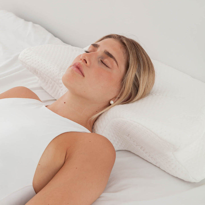 Somnora DreamBliss Almofada de Cabeça – Design Ergonómico em Forma de Borboleta contra Dor no Pescoço